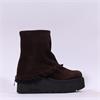 Marco Moreo Vale Rear Zip Wrapped Boot - Brown Suede
